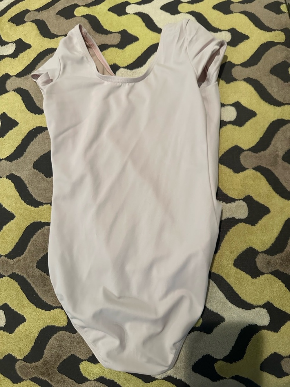 Weissman Pale Pink Girls' Cap Sleeve Leotard